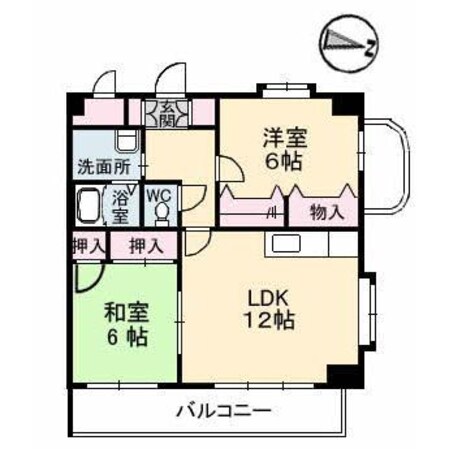 五豊マンションの物件間取画像